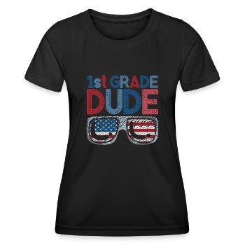 Professeur de maternelle Drôle Étudiant 1er Diplôme - T-shirt sport Femme - noir - Devant - AI Model Female 172 light (172cm)