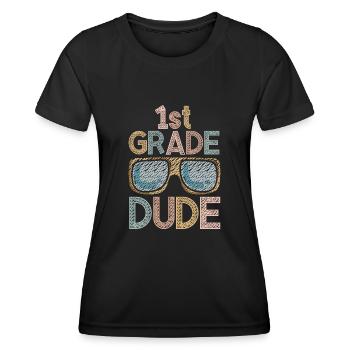 Professeur de maternelle Drôle Étudiant 1er Diplôme - T-shirt sport Femme - noir - Devant - AI Model Female 172 light (172cm)