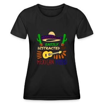 Mexique Mexicain - T-shirt sport Femme - noir - Devant - AI Model Female 172 light (172cm)