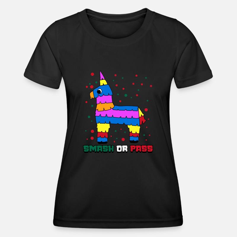 Mexico Piñata Mexican Mexicans - Women's Functional T-Shirt - black