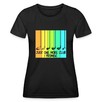 Club de golf Joueurs de golf - T-shirt sport Femme - noir - Devant - AI Model Female 172 light (172cm)