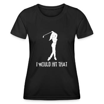 Golf Club Golf Balle Golfeur - T-shirt sport Femme - noir - Devant - AI Model Female 172 light (172cm)