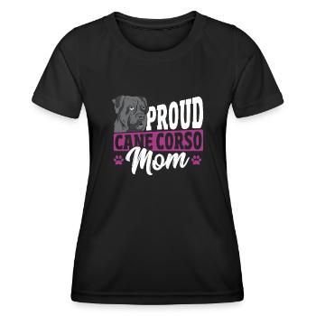 Cane Corso Furmom Cane Corso Lover Cane Corso - Women's Functional T-Shirt - black - Front - AI Model Female 172 light (172cm)
