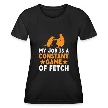 Pet Sitter Pet Sitting Dog and Cat Sitters Dog Wal - Women's Functional T-Shirt - black - Front - AI Model Female 172 light (172cm)