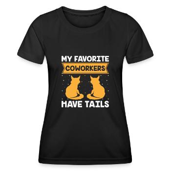 Tiersitter Haustiersitter Hund und Katzensitter Hund Wal - Frauen Funktions-T-Shirt - Schwarz - Vorne - AI Model Female 172 light (172cm)
