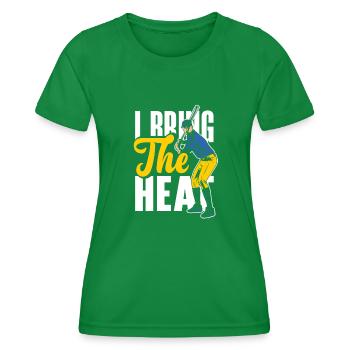 Funny Baseball - Women's Functional T-Shirt - kelly green - Front - AI Model Female 172 dark (172cm)