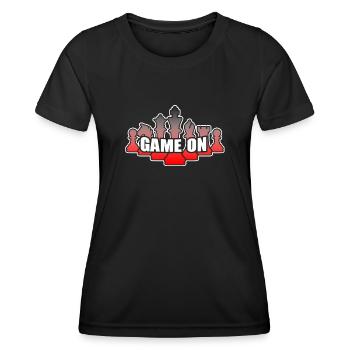 Chess Chess Game On - Women's Functional T-Shirt - black - Front - AI Model Female 172 light (172cm)