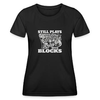 Mechatronics Engineer Car Mechanic Funny Sayings - Women's Functional T-Shirt - black - Front - AI Model Female 172 light (172cm)