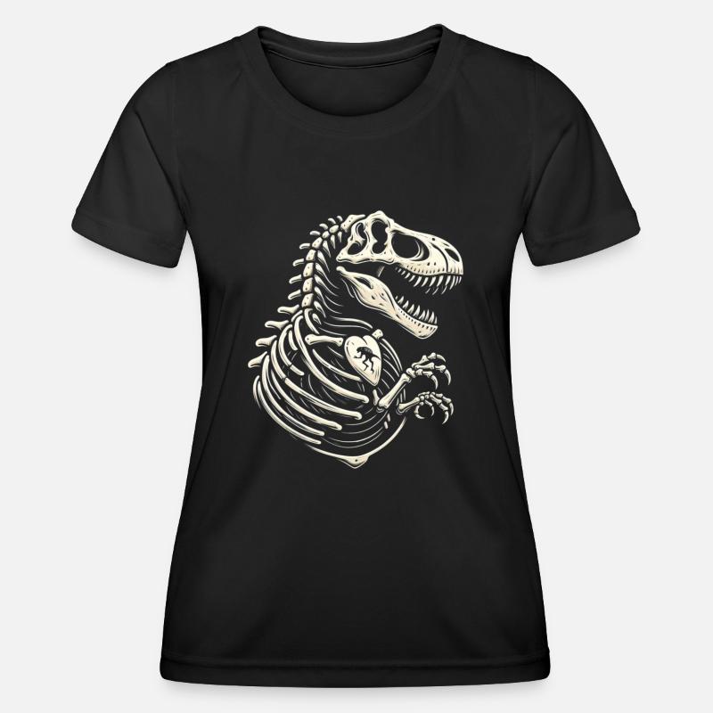 T Rex Dinosaur - Women's Functional T-Shirt - black