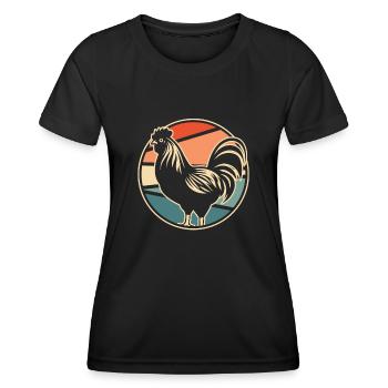 Chicken Hen - Women's Functional T-Shirt - black - Front - AI Model Female 172 light (172cm)