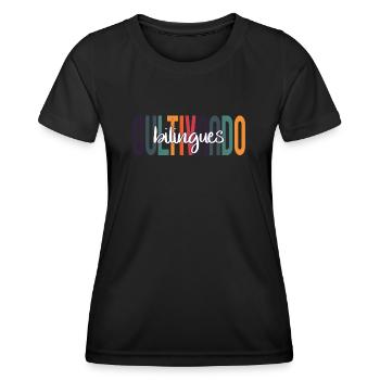 Cultivando Bilingües Spanish Teacher Apparel - Women's Functional T-Shirt - black - Front - AI Model Female 172 light (172cm)