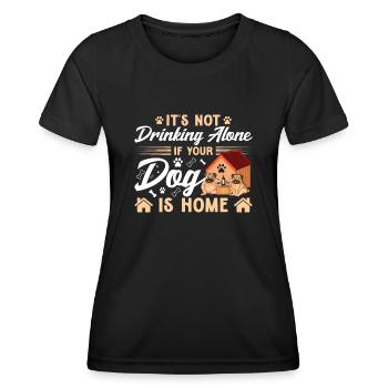 It doesn't drink alone - Women's Functional T-Shirt - black - Front - AI Model Female 172 light (172cm)