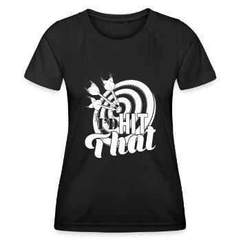 Darts Darts I'd Hit That - Women's Functional T-Shirt - black - Front - AI Model Female 172 light (172cm)