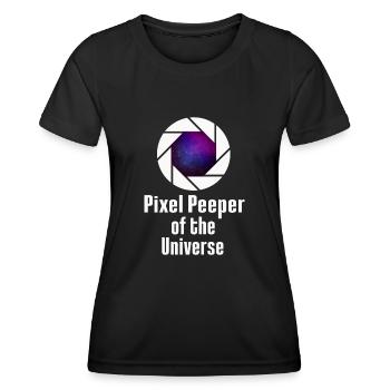 Space Photography Stargazing Telescope Astronomy - Women's Functional T-Shirt - black - Front - AI Model Female 172 light (172cm)