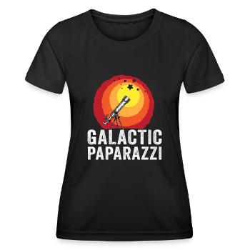 Space Photography Stargazing Telescope Astronomy - Women's Functional T-Shirt - black - Front - AI Model Female 172 light (172cm)