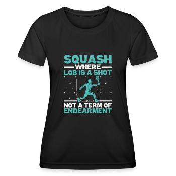 Squash Player Squash Tennis Player Raquetball Spor - Women's Functional T-Shirt - black - Front - AI Model Female 172 light (172cm)