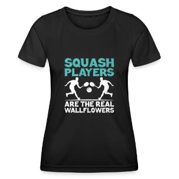 Squash Player Squash Tennis Player Raquetball Spor - Women's Functional T-Shirt - black - Front - AI Model Female 172 light (172cm)