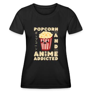 Cute Japanese Manga Women Girls Gift Otaku Kawaii - Frauen Funktions-T-Shirt - Schwarz - Vorne - AI Model Female 172 light (172cm)