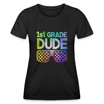 Kindergarten Teacher Funny Student 1st Graduation - Women's Functional T-Shirt - black - Front - AI Model Female 172 light (172cm)