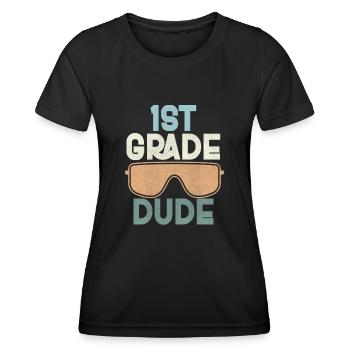 Kindergarten Teacher Funny Student 1st Graduation - Women's Functional T-Shirt - black - Front - AI Model Female 172 light (172cm)