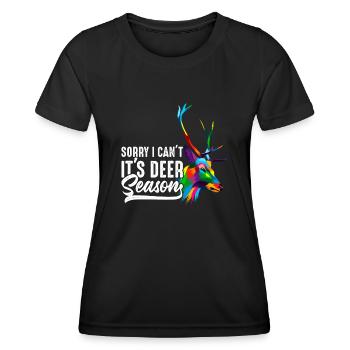 Entschuldigung, ich kann nicht - Frauen Funktions-T-Shirt - Schwarz - Vorne - AI Model Female 172 light (172cm)
