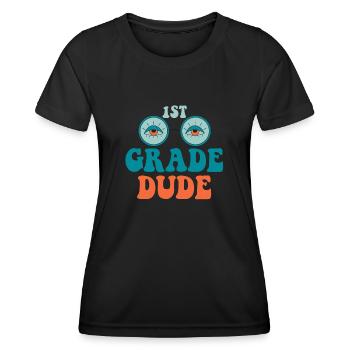 Kindergarten Teacher Funny Student 1st Graduation - Women's Functional T-Shirt - black - Front - AI Model Female 172 light (172cm)