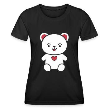 Little teddy bear teddy bear - Women's Functional T-Shirt - black - Front - AI Model Female 172 light (172cm)