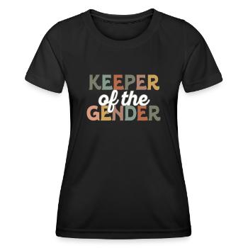 Hüter des Geschlechts - Frauen Funktions-T-Shirt - Schwarz - Vorne - AI Model Female 172 light (172cm)
