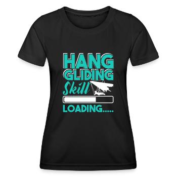 Hang Gliding Hang Gliding Skill Loading - Women's Functional T-Shirt - black - Front - AI Model Female 172 light (172cm)