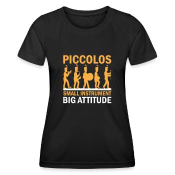 Marching Band Sayings Funny Marching Instruments - Women's Functional T-Shirt - black - Front - AI Model Female 172 light (172cm)