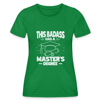 Master Etudes Master - T-shirt sport Femme - vert - Devant - AI Model Female 172 dark (172cm)