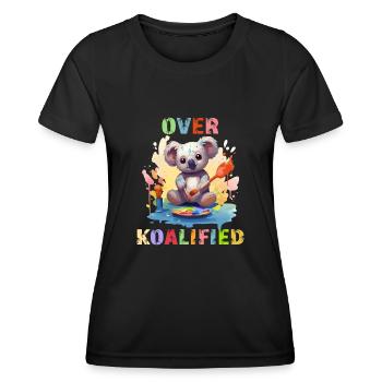 About Koalified Koala Bear Lover Birthday - Women's Functional T-Shirt - black - Front - AI Model Female 172 light (172cm)
