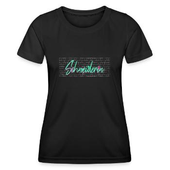 Schneidern Abschluss-Geschenk Textil-Schneiderin - Frauen Funktions-T-Shirt - Schwarz - Vorne - AI Model Female 172 light (172cm)