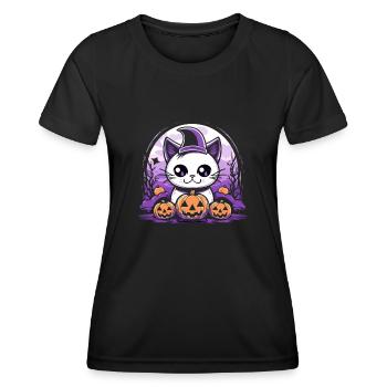 Halloween Décoration Kawaii Stuff Cadeau - T-shirt sport Femme - noir - Devant - AI Model Female 172 light (172cm)