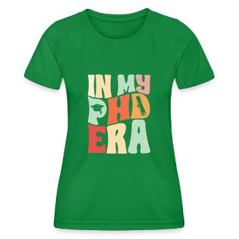 Doctorat Diplôme d’études supérieures Doctorat Doctorat - T-shirt sport Femme - vert - Devant - AI Model Female 172 dark (172cm)