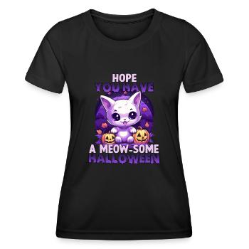Kawaii Stuff Costume chat d'Halloween cadeau - T-shirt sport Femme - noir - Devant - AI Model Female 172 light (172cm)