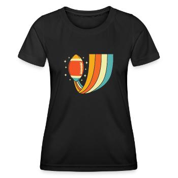 Football américain - T-shirt sport Femme - noir - Devant - AI Model Female 172 light (172cm)