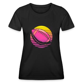 Football américain - T-shirt sport Femme - noir - Devant - AI Model Female 172 light (172cm)