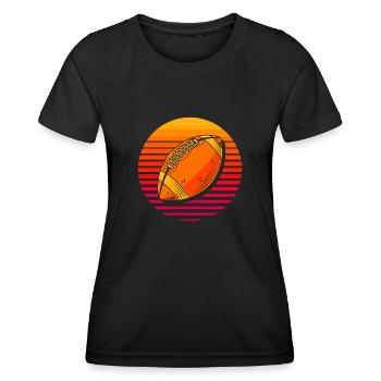 American football - Women's Functional T-Shirt - black - Front - AI Model Female 172 light (172cm)