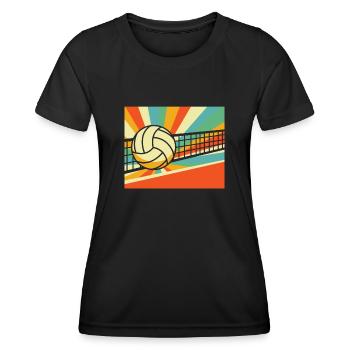 Volley-ball Volley-ball - T-shirt sport Femme - noir - Devant - AI Model Female 172 light (172cm)