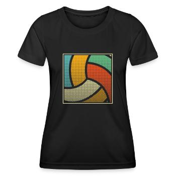 Volleyball Volleyballer - Frauen Funktions-T-Shirt - Schwarz - Vorne - AI Model Female 172 light (172cm)