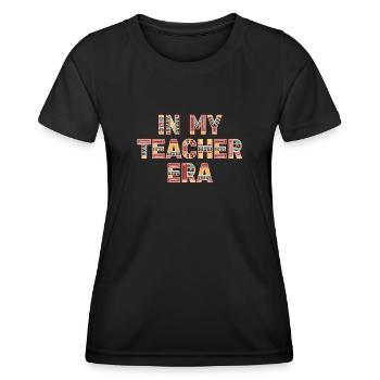 In meiner Lehrzeit Unterricht - Frauen Funktions-T-Shirt - Schwarz - Vorne - AI Model Female 172 light (172cm)