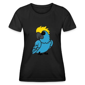 Humor kleiner Papagei - Frauen Funktions-T-Shirt - Schwarz - Vorne - AI Model Female 172 light (172cm)