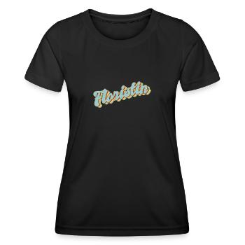 Floristik Abschluss-Geschenk Floristin - Frauen Funktions-T-Shirt - Schwarz - Vorne - AI Model Female 172 light (172cm)