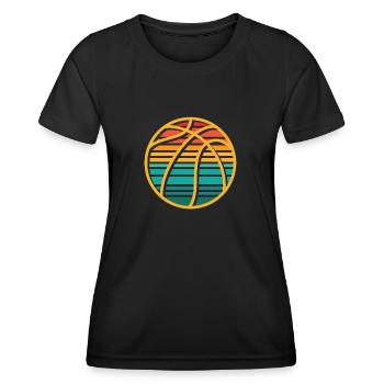 Basketball Basketballer - Frauen Funktions-T-Shirt - Schwarz - Vorne - AI Model Female 172 light (172cm)
