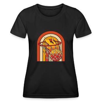 Basketball Basketballer - Frauen Funktions-T-Shirt - Schwarz - Vorne - AI Model Female 172 light (172cm)
