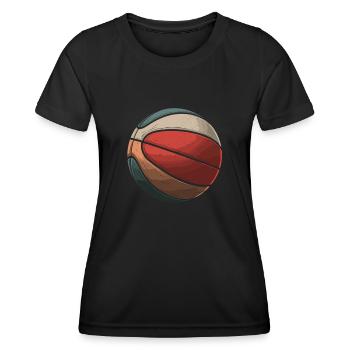 Basketball Basketballer - Frauen Funktions-T-Shirt - Schwarz - Vorne - AI Model Female 172 light (172cm)