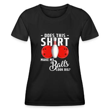 Cool Bowling Design Bowling Ball Sport Bowler - Women's Functional T-Shirt - black - Front - AI Model Female 172 light (172cm)