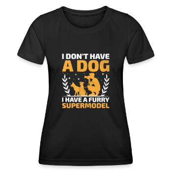 Dog Lover Photography Loves Dog Photographer Dogs - Women's Functional T-Shirt - black - Front - AI Model Female 172 light (172cm)
