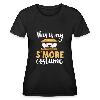 S'more Campfire Marshmallow Camping - T-shirt sport Femme - noir - Devant - AI Model Female 172 light (172cm)